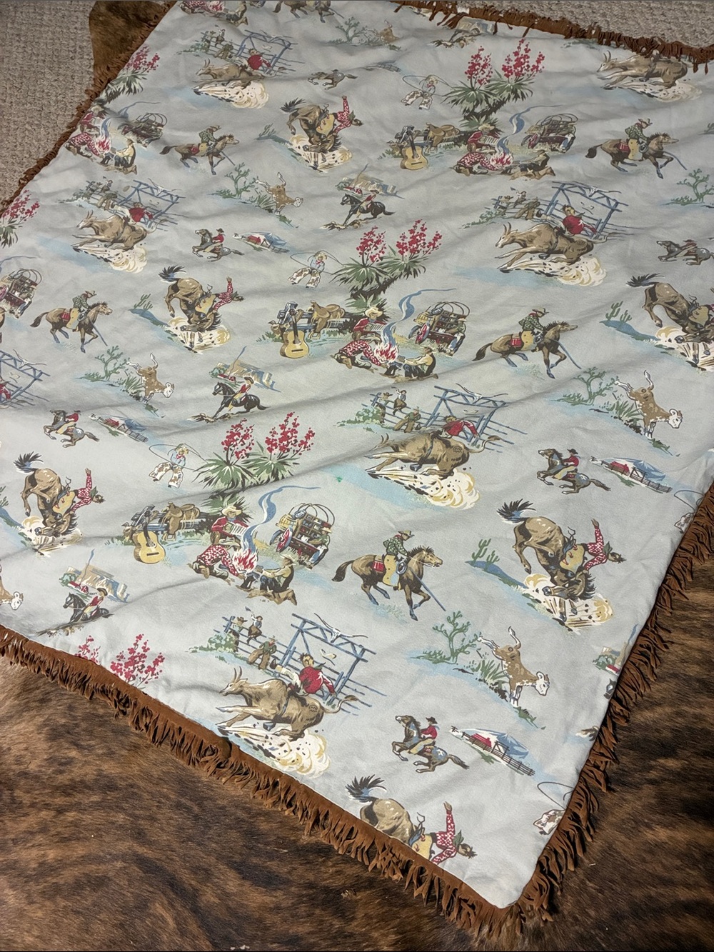 Western fringe blanket